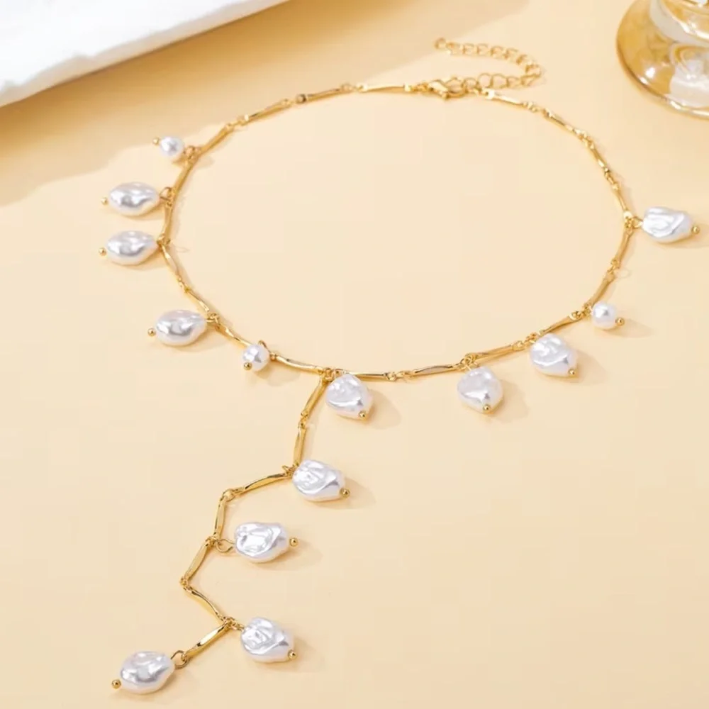 Pearl Drop Necklace #2305 - Picture 2 of 6